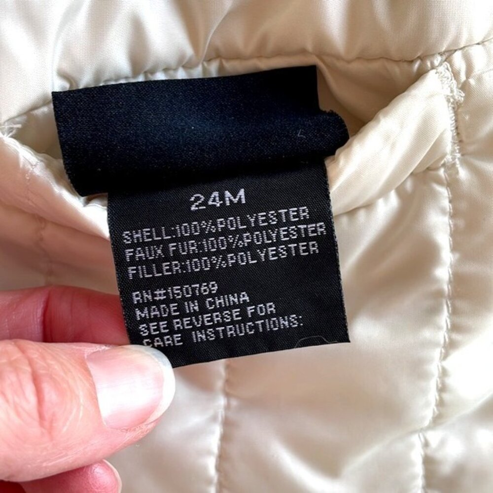 Me Jane Mini Toddler Girls Fleece Lined Puffer‎ Jacket 24m Outdoor Winter - Picture 4 of 6